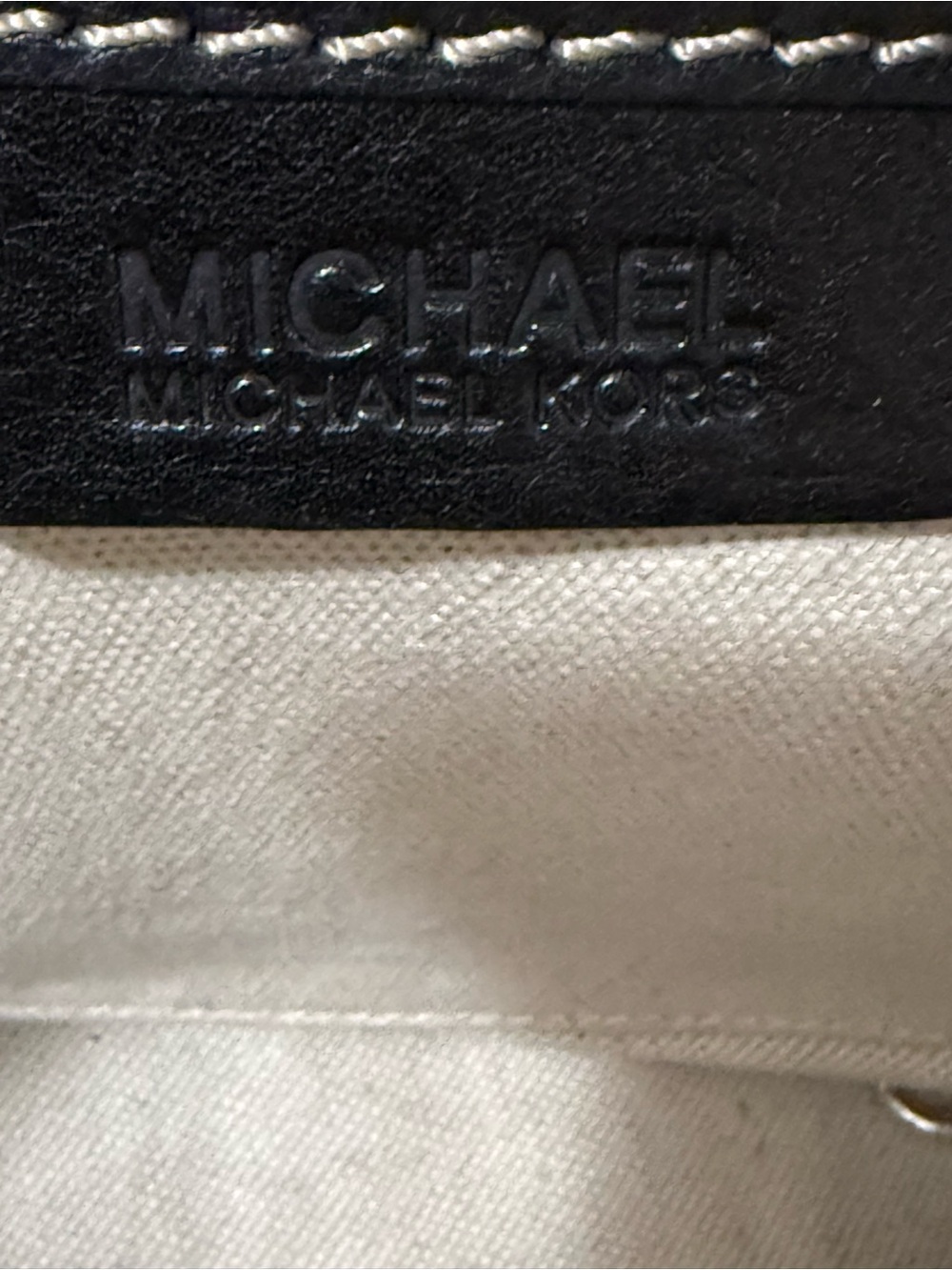 MICHAEL Michael Kors Black Studded Leather Tote - Picture 3 of 7